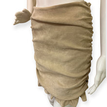 Load image into Gallery viewer, Ruffle Elegant Tan Skirt