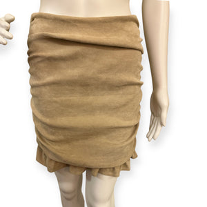 Ruffle Elegant Tan Skirt