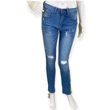 Load image into Gallery viewer, Unisex Neon Green Reflector Jeans