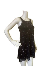 Load image into Gallery viewer, Black Floral Tank Dress