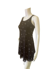 Load image into Gallery viewer, Black Floral Tank Dress