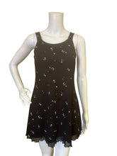 Load image into Gallery viewer, Black Floral Tank Dress