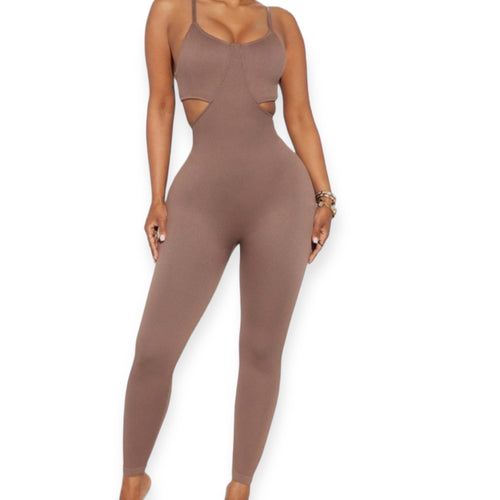 It Takes Nothing Cutout Seamless Jumpsuit