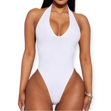 Load image into Gallery viewer, Open Back Halter Bodysuit