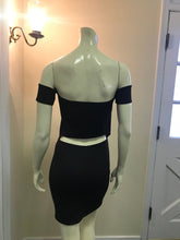 Load image into Gallery viewer, The W Black &amp; Pink Stitch Dress