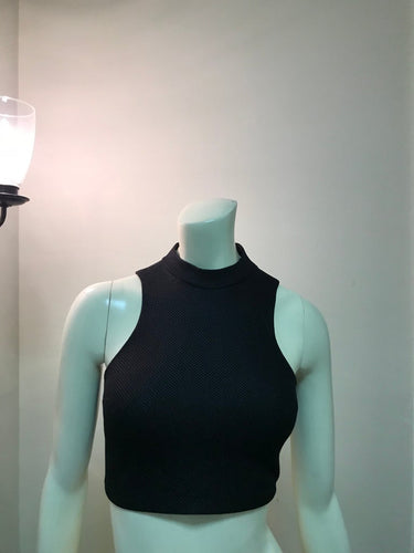 Mock Neck Cage Crop