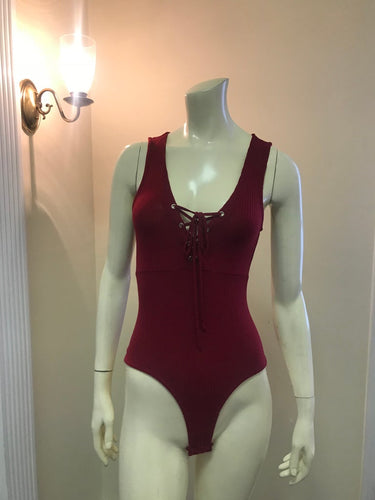 Laced Up Leotard