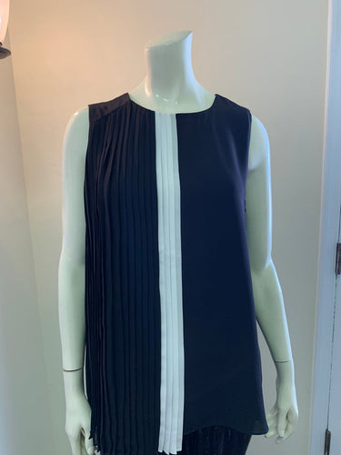 Pleat Color Block Tank