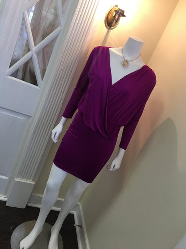 Fuschia Wrap Dress