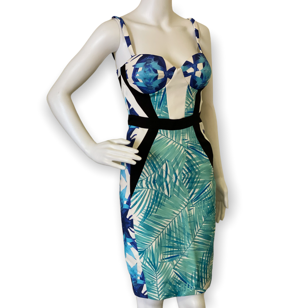 Celeb Boutique Blue Floral Midi Dress