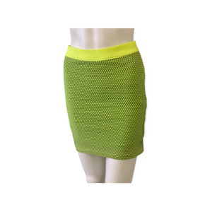 Mini Neon Green Skirt