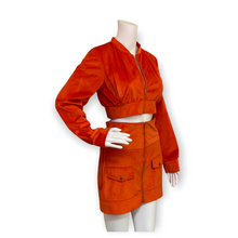 Load image into Gallery viewer, Suede Jacket &amp; Skirt Set
