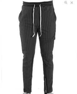 Zipper Track Pants III Black Stripe