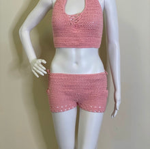 Load image into Gallery viewer, Custom Halter Crochet Two piece set