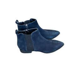 Load image into Gallery viewer, Dkny Womens Talie Leather Closed Toe Ankle Fashion Boots, Indigo