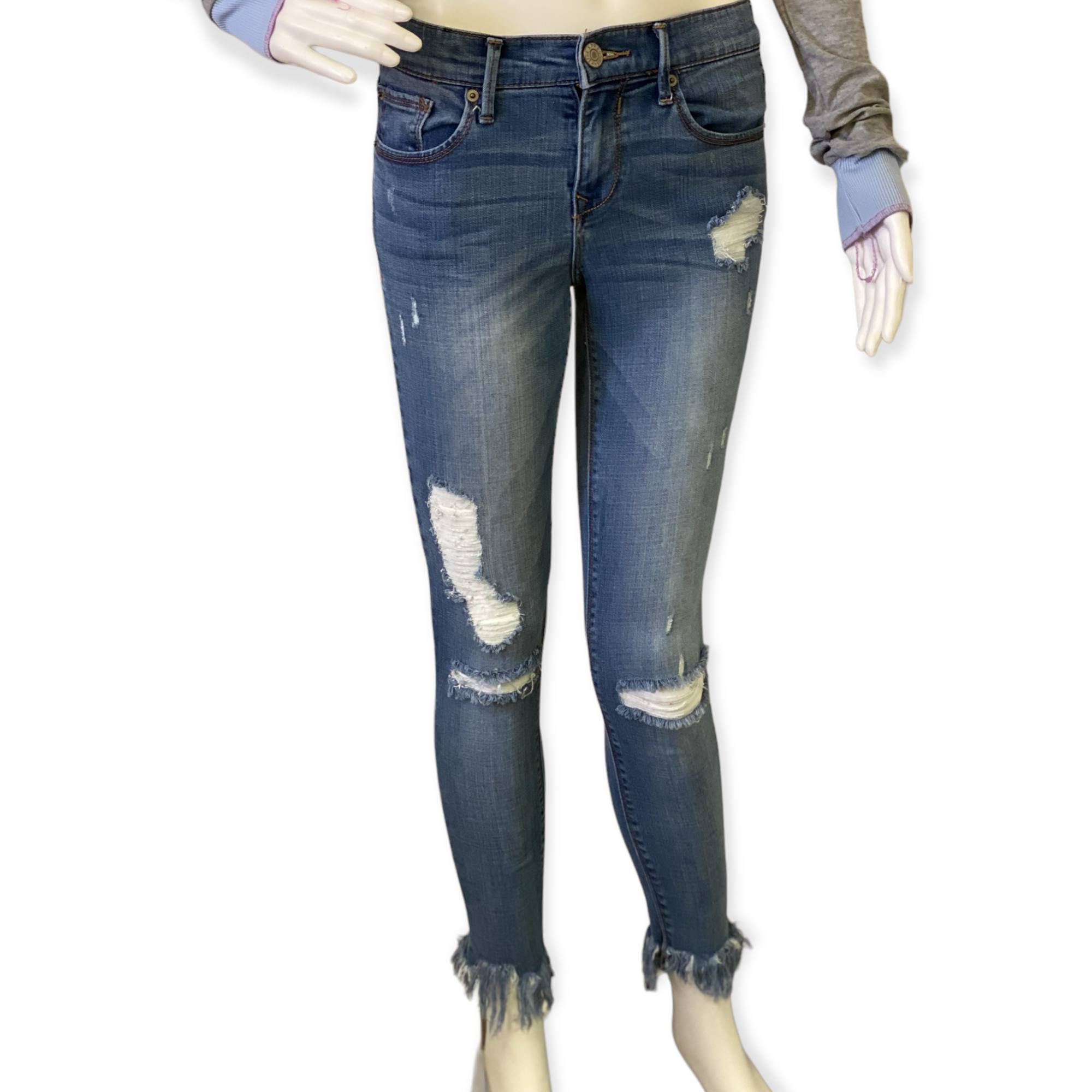 Express mid rise stretch 2025 jean leggings