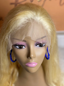100% 613 Platinum Blonde Virgin Brazilian Bodywave Full Lace Wig (24inch)