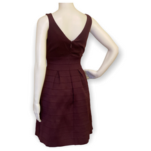 Load image into Gallery viewer, New York and Company Sleeveless Burgundy Fit and Flare Dress