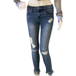 Performance Stretch Cropped Leggings Mid-rise Express Distressed Jeans