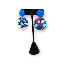Load image into Gallery viewer, Handmade Color Block Geometric Drop Earrings