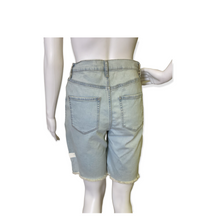 Load image into Gallery viewer, High Rise Denim Bermuda Shorts
