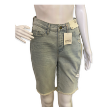 Load image into Gallery viewer, High Rise Denim Bermuda Shorts