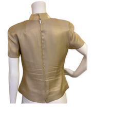 Load image into Gallery viewer, Vintage Adrianna Papell Evening Essentials Gold Top