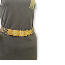 Load image into Gallery viewer, Vintage Marjorie Baer San Francisco Artisan Mixed Metal Buckle Braided Belt