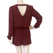 Load image into Gallery viewer, Caché Maroon Casual Open Back Top