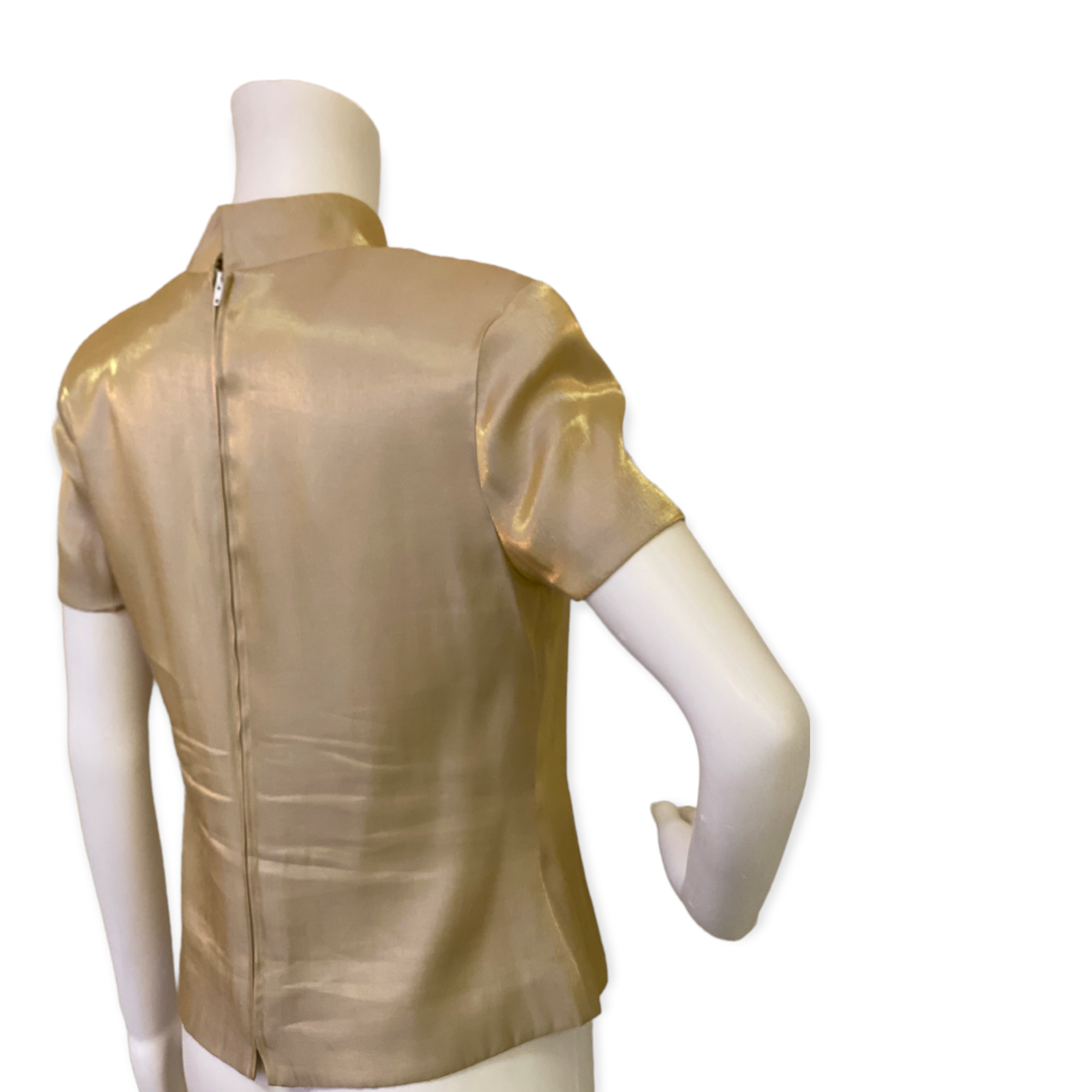 Vintage Adrianna Papell Evening Essentials Gold Top Dop3 Fashion LLC